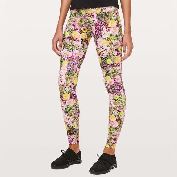 Lululemon Wunder Under High-Rise Tight Inflorescent Multi Floral Size 6 - Picture 1 of 10